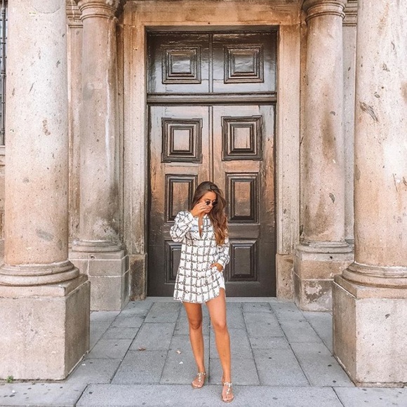 ZARA Chain Print Tunic Blouse - Picture 5 of 8